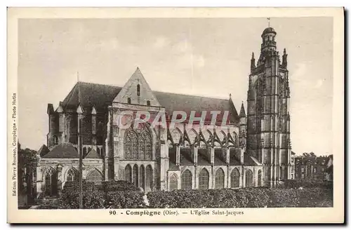 Cartes postales Compiegne L&#39Eglise Saint Jacques