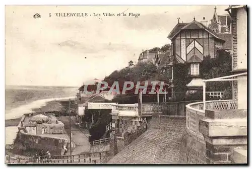 Ansichtskarte AK Villerville Les Villas Et La Plage