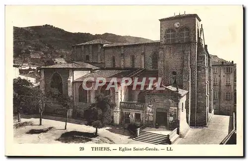 Cartes postales Thiers Eglise Saint Genes