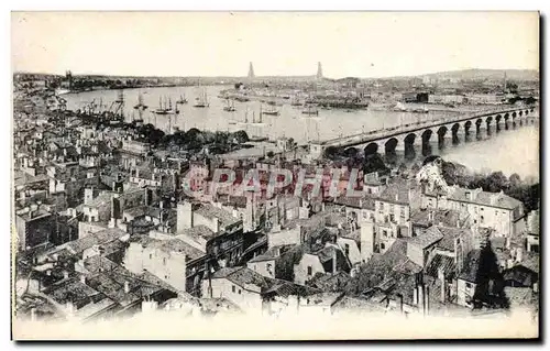 Cartes postales Bordeaux Vue Sur La Rade prise de l'eglise St Michel