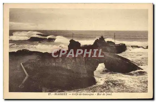 Cartes postales Biarritz Golfe De Gascogne Mer de fond