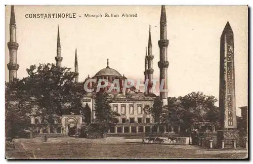 Ansichtskarte AK Constantinople Mosque Sulten Ahmed Turquie