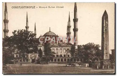Cartes postales Constantinople Mosque Sulten Ahmed Turquie