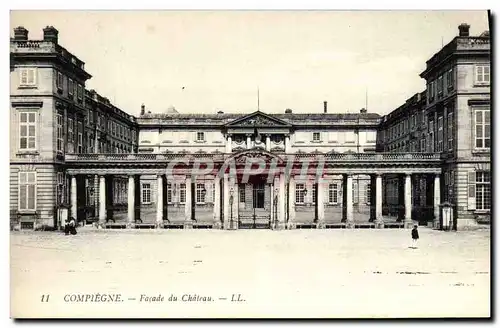 Cartes postales Compiegne Facade Du Chateau