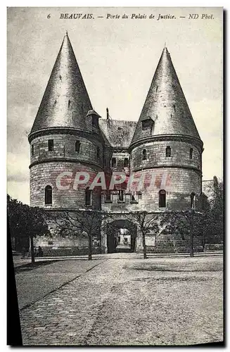 Ansichtskarte AK Beauvais Porte Du Palais De Justice