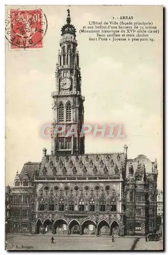 Cartes postales Arras L&#39Hotel De Ville Et Son beffroi