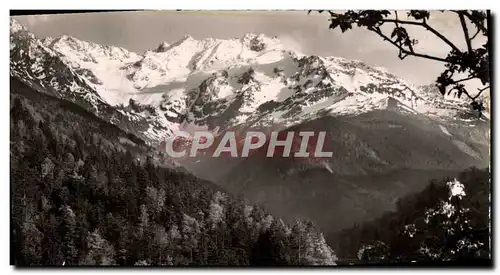 Moderne Karte Les belles Alpes Francaises D&#39Allevard Les Bains La glacier du Gleizin vu de la route de Pins