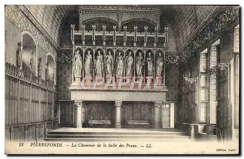 Cartes postales Pierrefonds La Cheminee De La Salle Des Preux