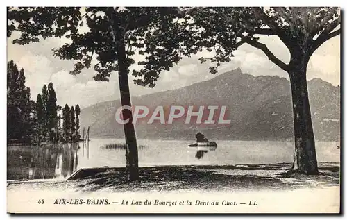 Cartes postales Aix Les Bains Le Lac Du Bourget Et La Dent Du Chat