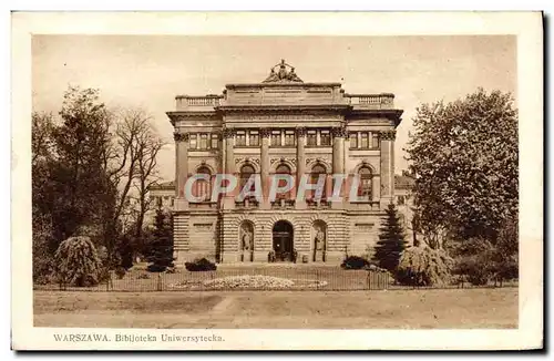 Cartes postales Warszawa Bibijoteka Uniwersytecka Bibliotheque