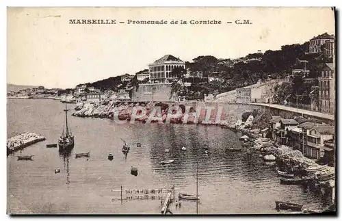 Cartes postales Marseille Promenade De La Corniche