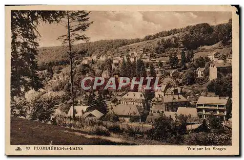 Cartes postales Plombieres Les Bains Vue Sur Les Vosges