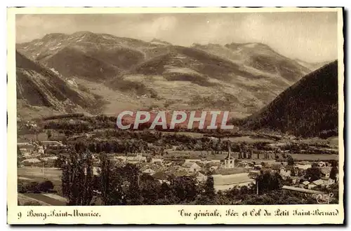 Ansichtskarte AK Bourg Saint Maurice Vue generale Seez et col du Petit Saint Bernard