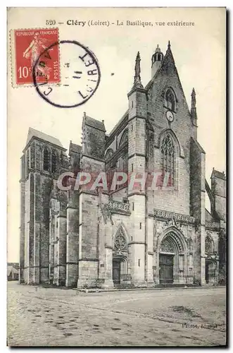 Cartes postales Clery La Basilique Vue Exterieure