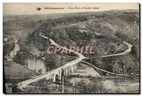 Ansichtskarte AK Chateauponsac Vieux Pont Et Moulin Galant