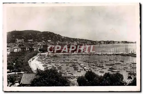 Moderne Karte Cannes Vue Generale Prise Du Mont Chevalier Bateaux