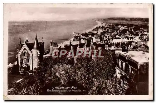 Moderne Karte Villers Sur Mer Vue Generale Prise Sur Trouville