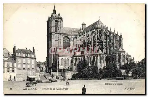 Cartes postales Le Mans Abside De La Cathedrale