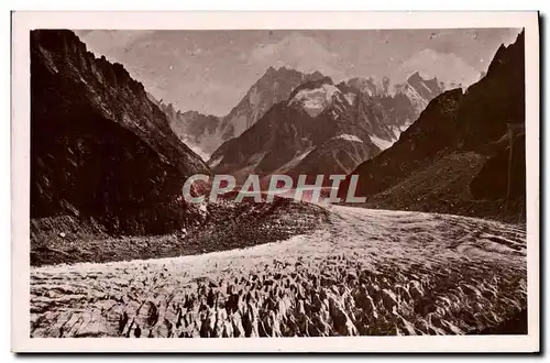 Moderne Karte Chamonix La Mer De Glace