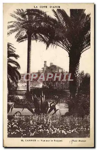 Cartes postales Cannes Vue Sur Le Suquet