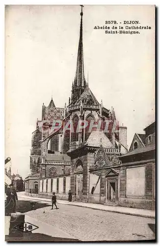 Cartes postales Dijon Abside De La Cathedrale Saint Benigne Pretre