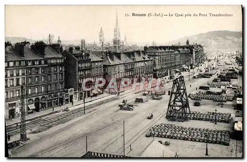 Cartes postales Rouen Le Qui Pris Du Pont Transbordeur