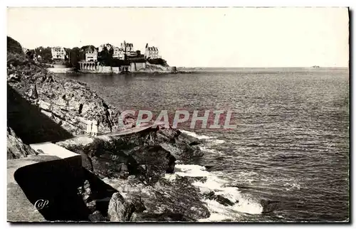 Cartes postales moderne Dinard Promenade Du Moulinet Au Loin La Malouine