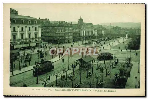 Cartes postales Clermont Ferrand Place De Jaude Tramway