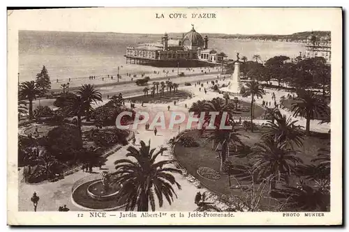 Ansichtskarte AK Nice Jardin Albert 1er Et la Jetee Promenade