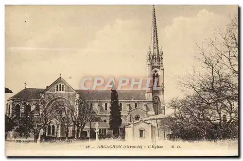 Cartes postales Arcachon L'Eglise
