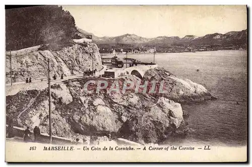 Cartes postales Marseille Un Coin de la Corniche