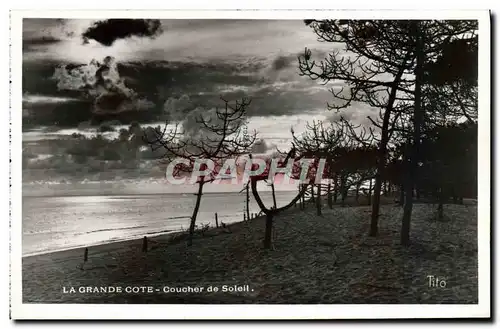 Cartes postales moderne La Grande Cote Coucher de soleil