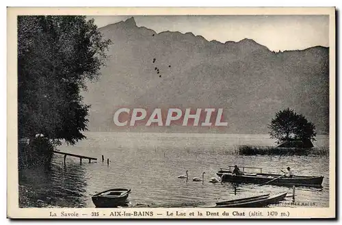 Cartes postales Aix Les Bains Le Lac Et La Dent Du Chat