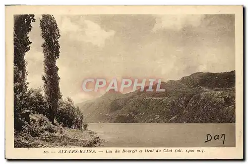 Cartes postales Aix Les Bains Lac Du Bourget Et Dent Du Chat