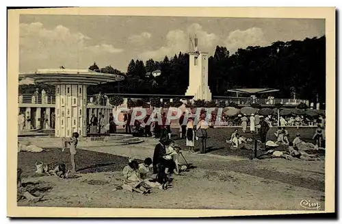 Cartes postales Aix Les Bains La Plage le bain de soleil