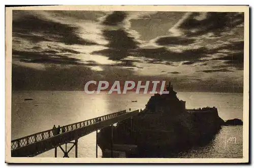 Cartes postales Biarritz Coucher De Soleil Sur Le Rocher De La Vierge