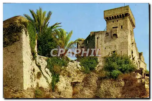 Moderne Karte Roquebrune Village Le chateau feodal