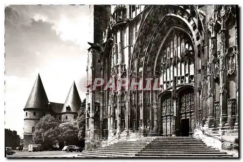 Moderne Karte Beauvais Le Porche De La Cathedrale et les tours du palais de justice