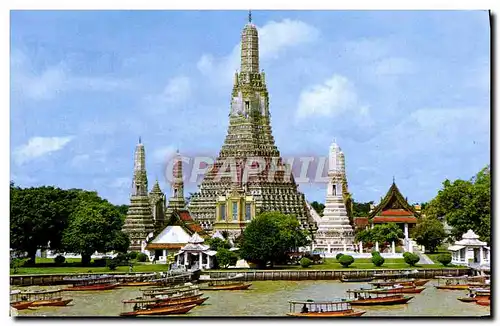 Moderne Karte Wat Aroon Temple Of Dawn Thailand