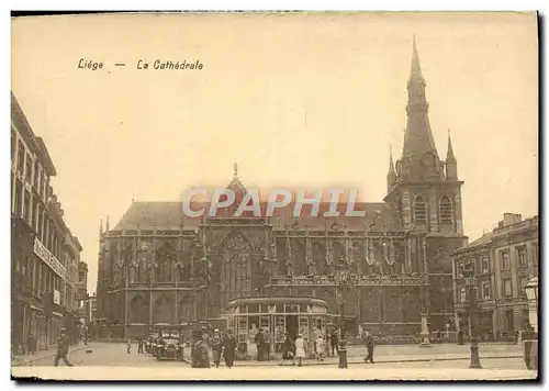 Cartes postales Liege La Cathedrale