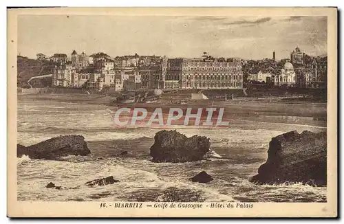 Ansichtskarte AK Biarritz Golfe De Gascogne Hotel du palais