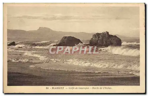 Ansichtskarte AK Biarritz Golfe De Gascogne Bords de l&#39ocean