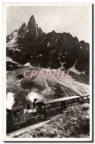 Ansichtskarte AK Chamonix Chemin de fer du Montenvers Mer de glace Train