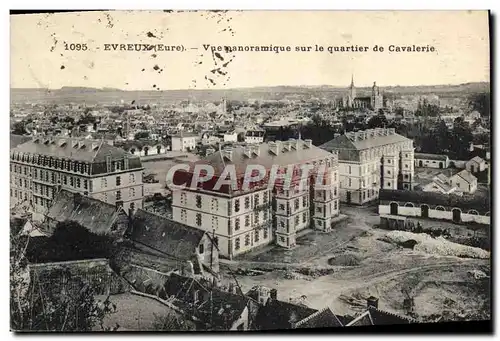 Ansichtskarte AK Evreux Vue Panoramique Sur Le Quartier de cavalerie Militaria