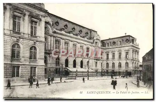 Ansichtskarte AK Saint Quentin Le Palais De Justice