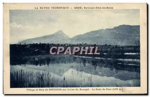 Cartes postales Village Et Baie De Gresines Sur Le Lac Du Bourget La dent du chat