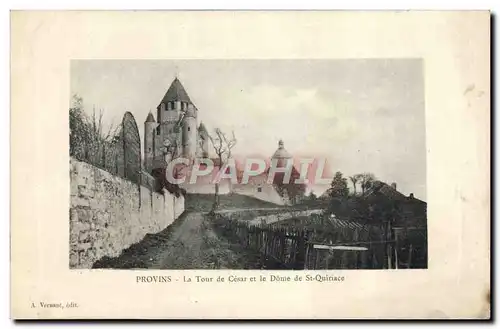 Cartes postales Provins La Tour De Cesar Et le Dome De St Quiriace