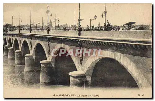 Cartes postales Bordeaux Le Pont De Pierre