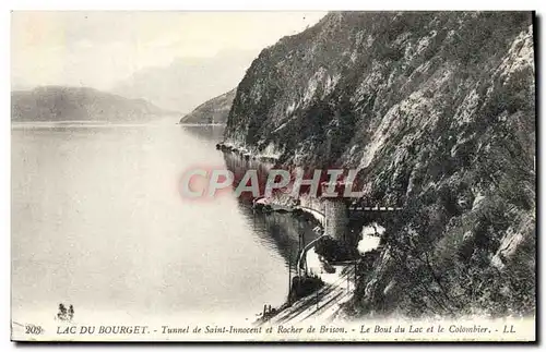 Ansichtskarte AK Lac Du Bourget Tunnel De Saint Innocent Et Rocher De Brison Le bout du lac et le Colombier