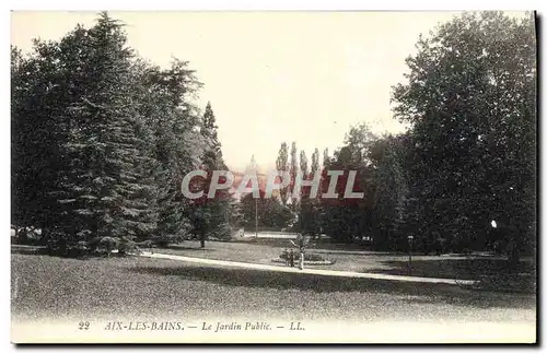 Ansichtskarte AK Aix Les Bains Le Jardin Public